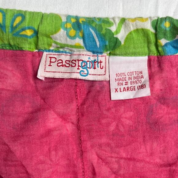 Y2K Passport Girl Skirt Sequins Multicolor Skirt 100% Cotton Size XL Women's - Picture 6 of 6